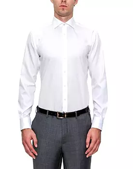 Slim 60/40 Single Cuff Men's Dress Shirt - Fierce FYH154