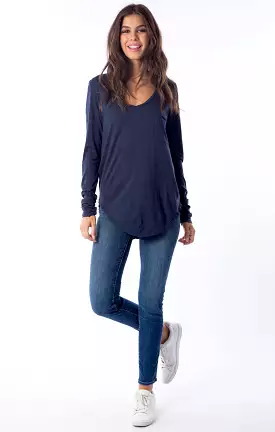 Sol Angeles Long Sleeve Torque Tee Indigo