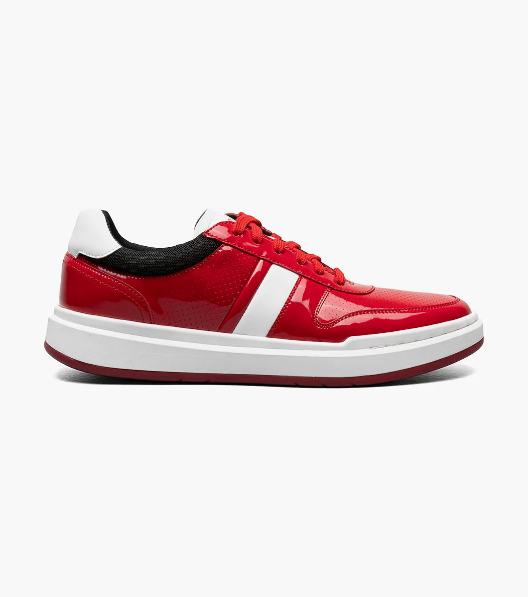 Stacy Adams Red CASHTON Moc Toe Lace Up Sneaker 25531-600