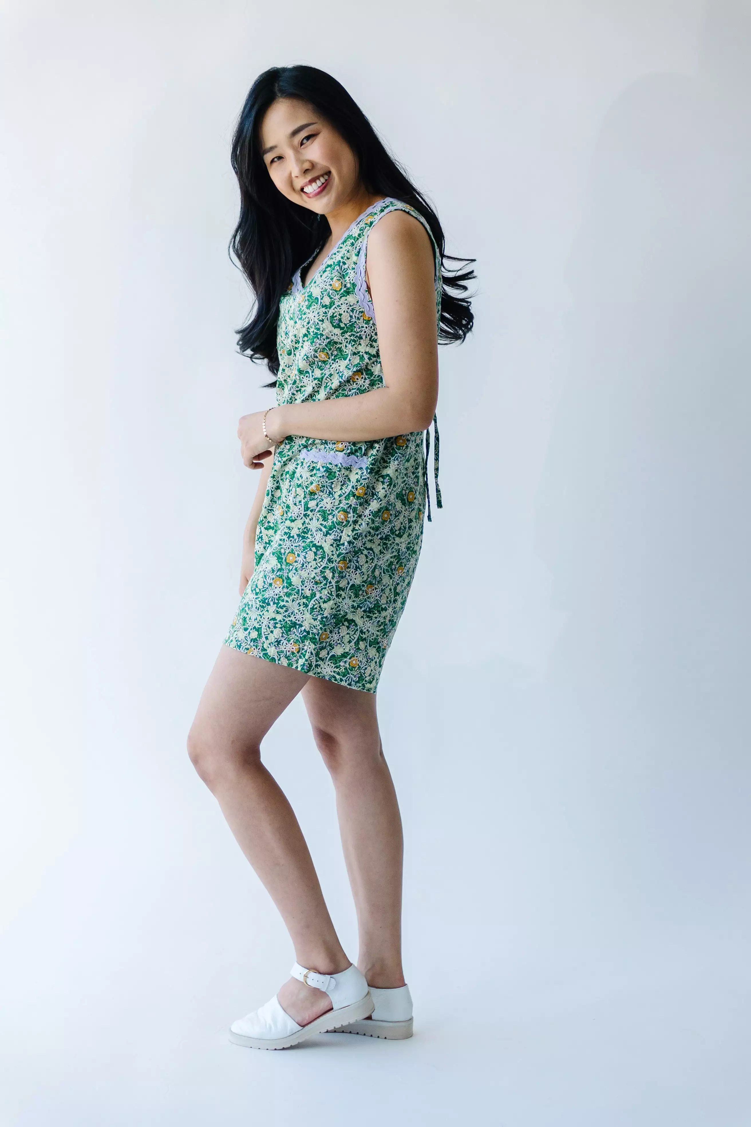 Stanton Shorts Green Floral Jumper