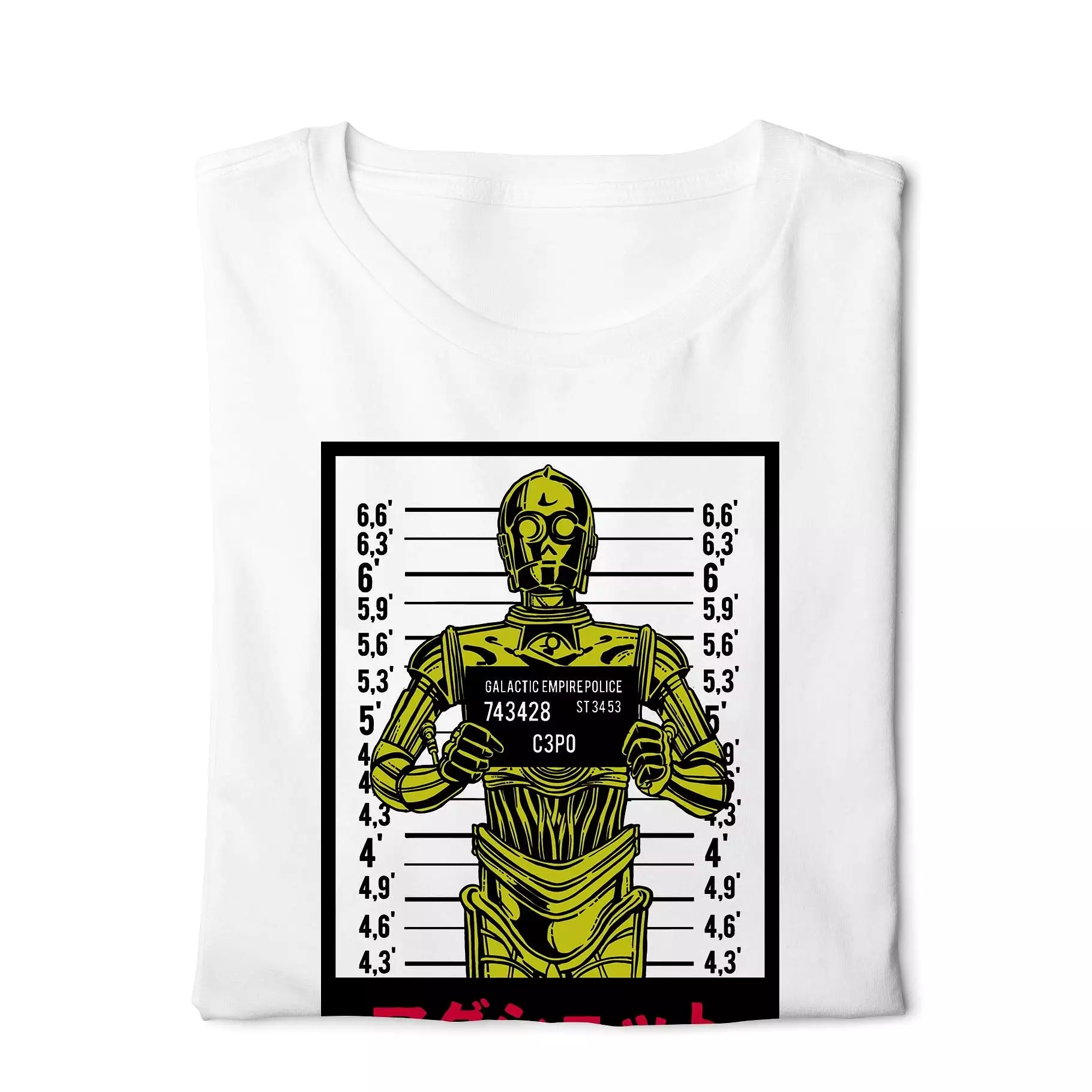 Star Wars 3PO Mugshot Tee - White Digital Graphics