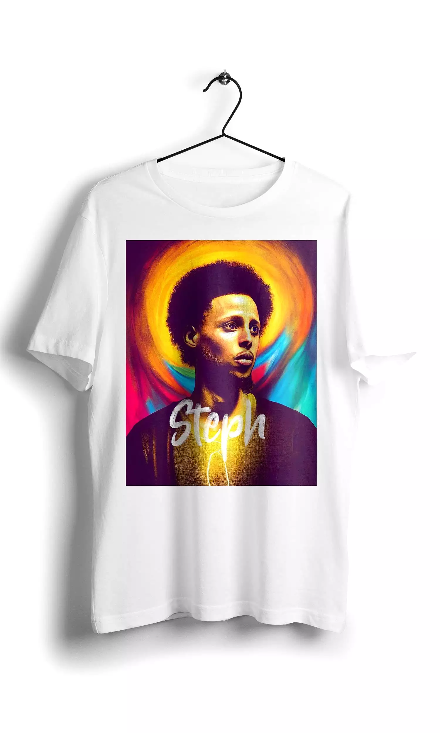 Steph Curry NBA Legends T-shirt, White, Digital Graphics