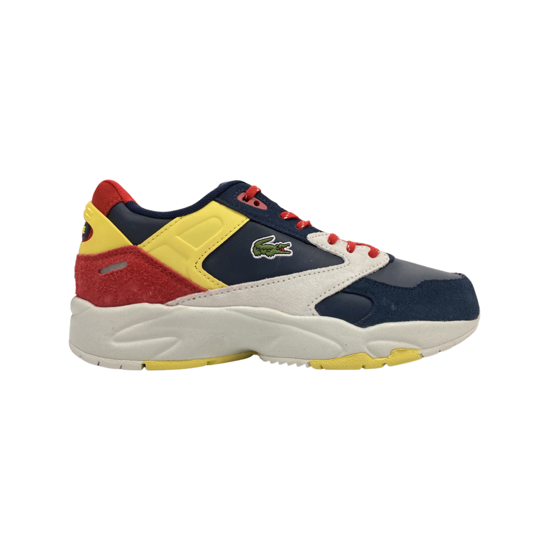 storm sneaker navy red low top