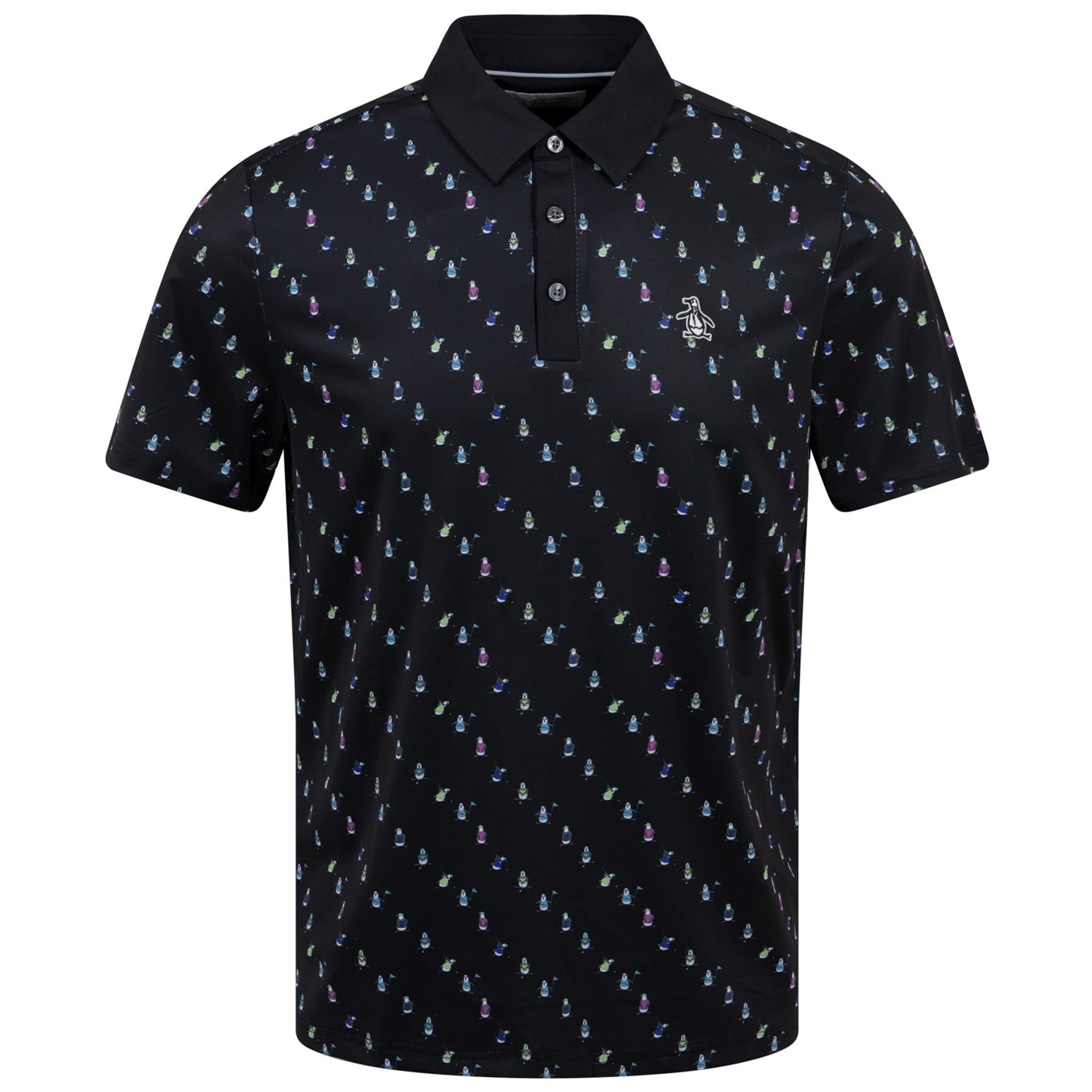 Swinging Pete Polo Novelty Print Caviar - SS23