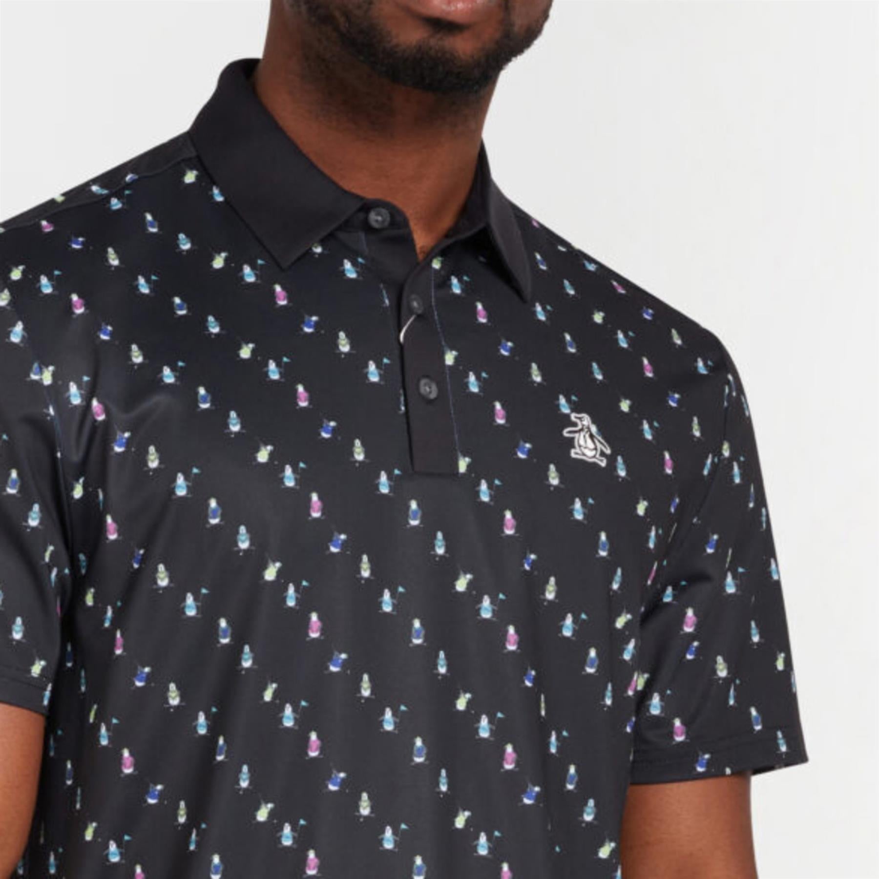 Swinging Pete Polo Novelty Print Caviar - SS23