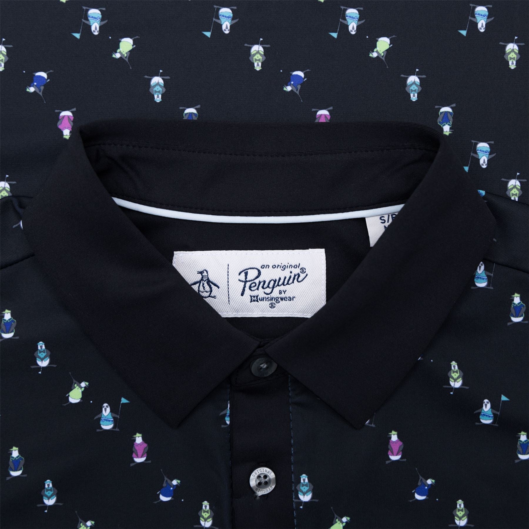 Swinging Pete Polo Novelty Print Caviar - SS23