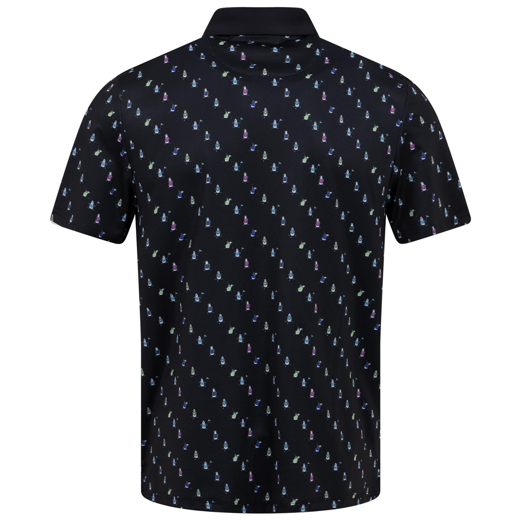 Swinging Pete Polo Novelty Print Caviar - SS23