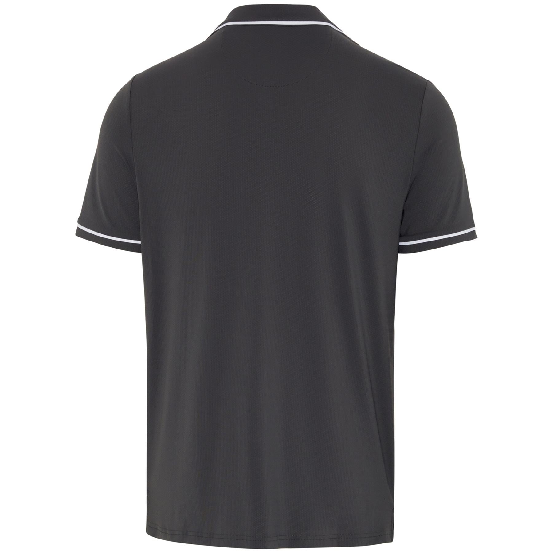 Technical Earl Nylon Stretch Polo Asphalt Grey SS24