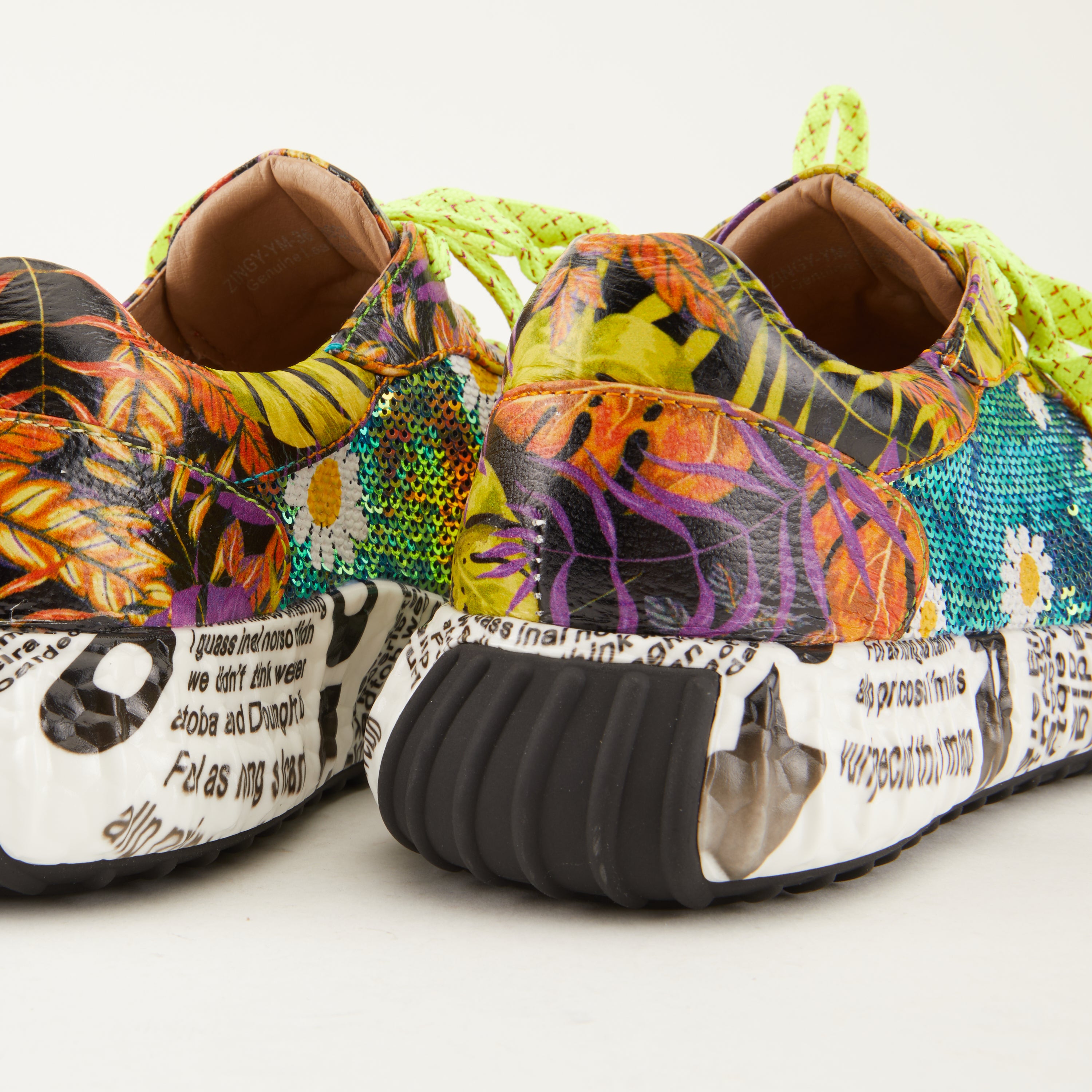 The result is: Zingy sneaker for the artist