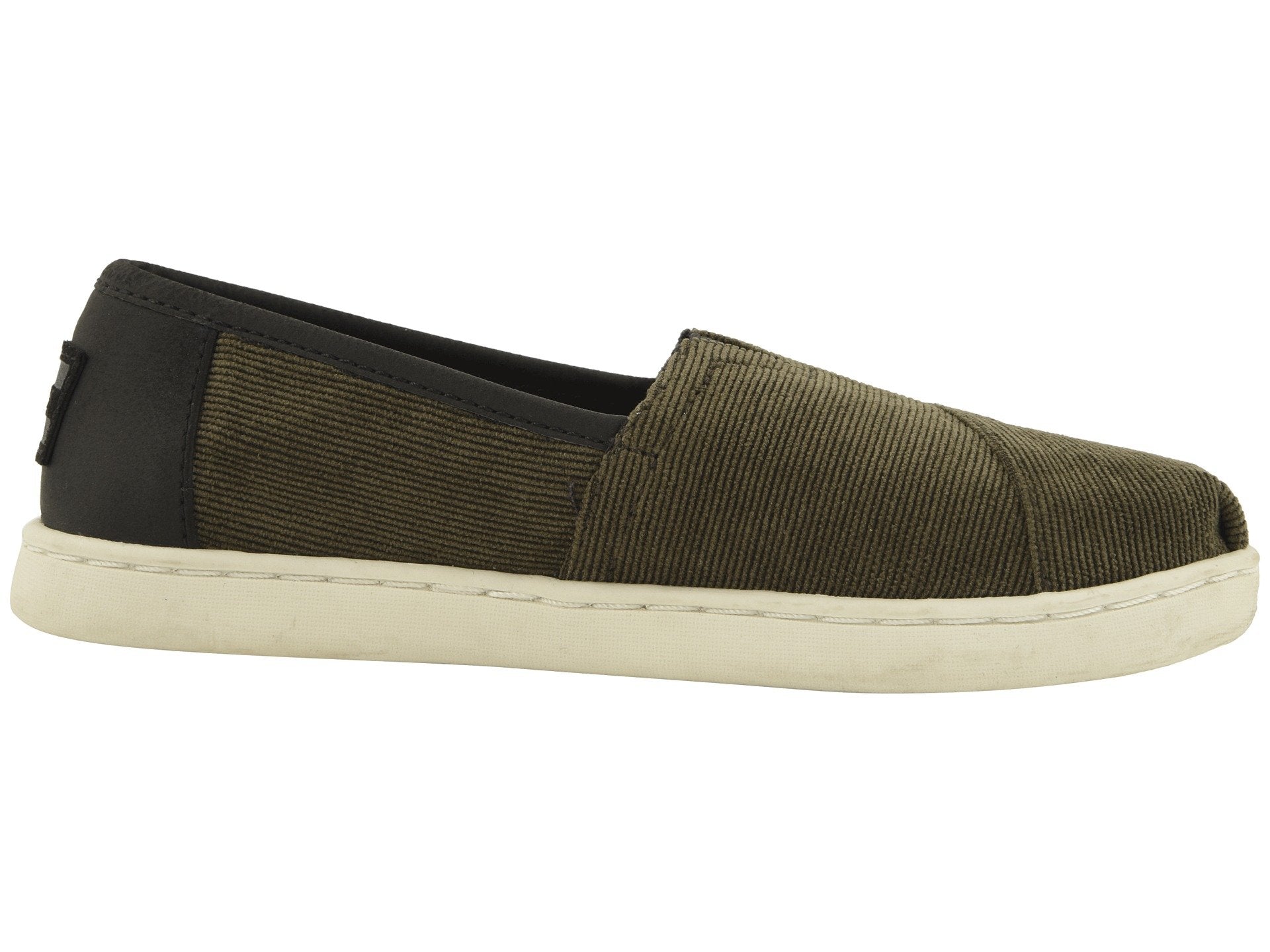 TOMS Micro Cordury Synthetic Leather Original Youth Tarmac Olive 10012703