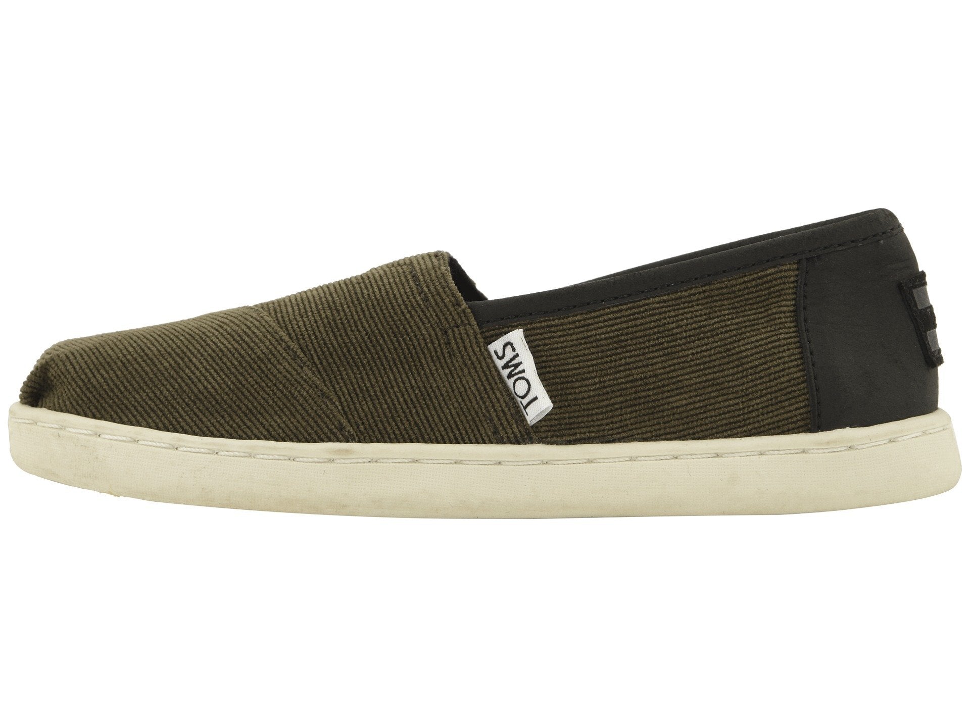 TOMS Micro Cordury Synthetic Leather Original Youth Tarmac Olive 10012703