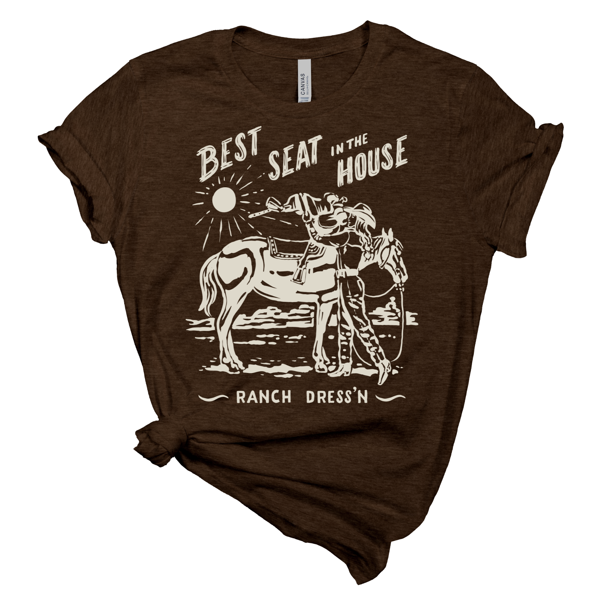 Top Seat Choice - Brown Tee