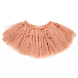 Tulle Pom Pom Frill Tutu Skirt - Vintage Pink