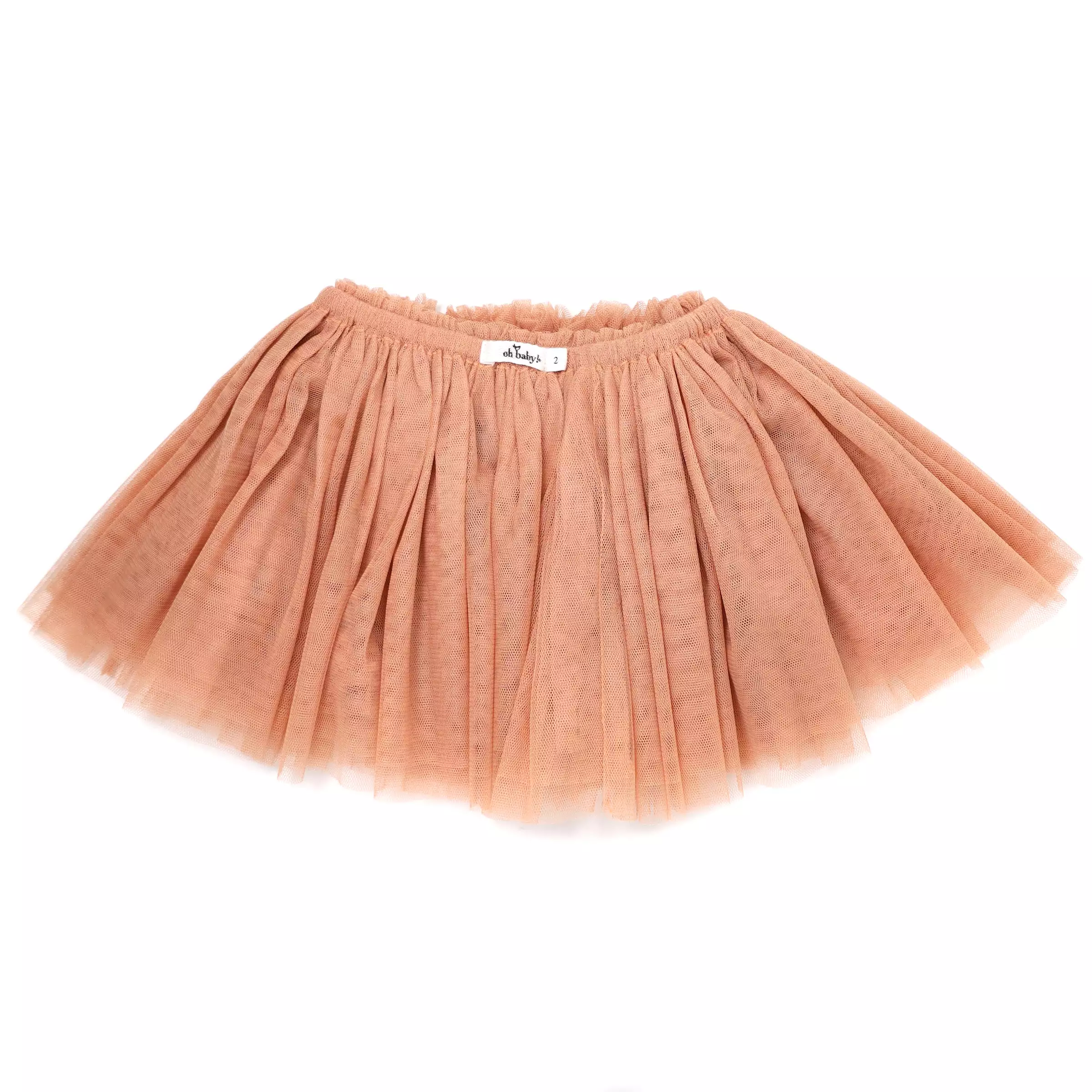 Tulle Pom Pom Frill Tutu Skirt - Vintage Pink