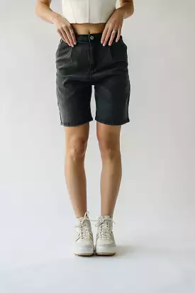 Tulsa High Rise Black Bermuda Short.