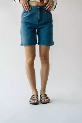 Tulsa High Rise Denim Blue Bermuda Short