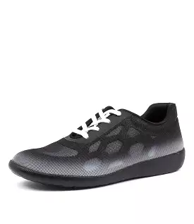 Umbria Black Ombre Black Sole Mesh - Stylish black ombre mesh shoes.