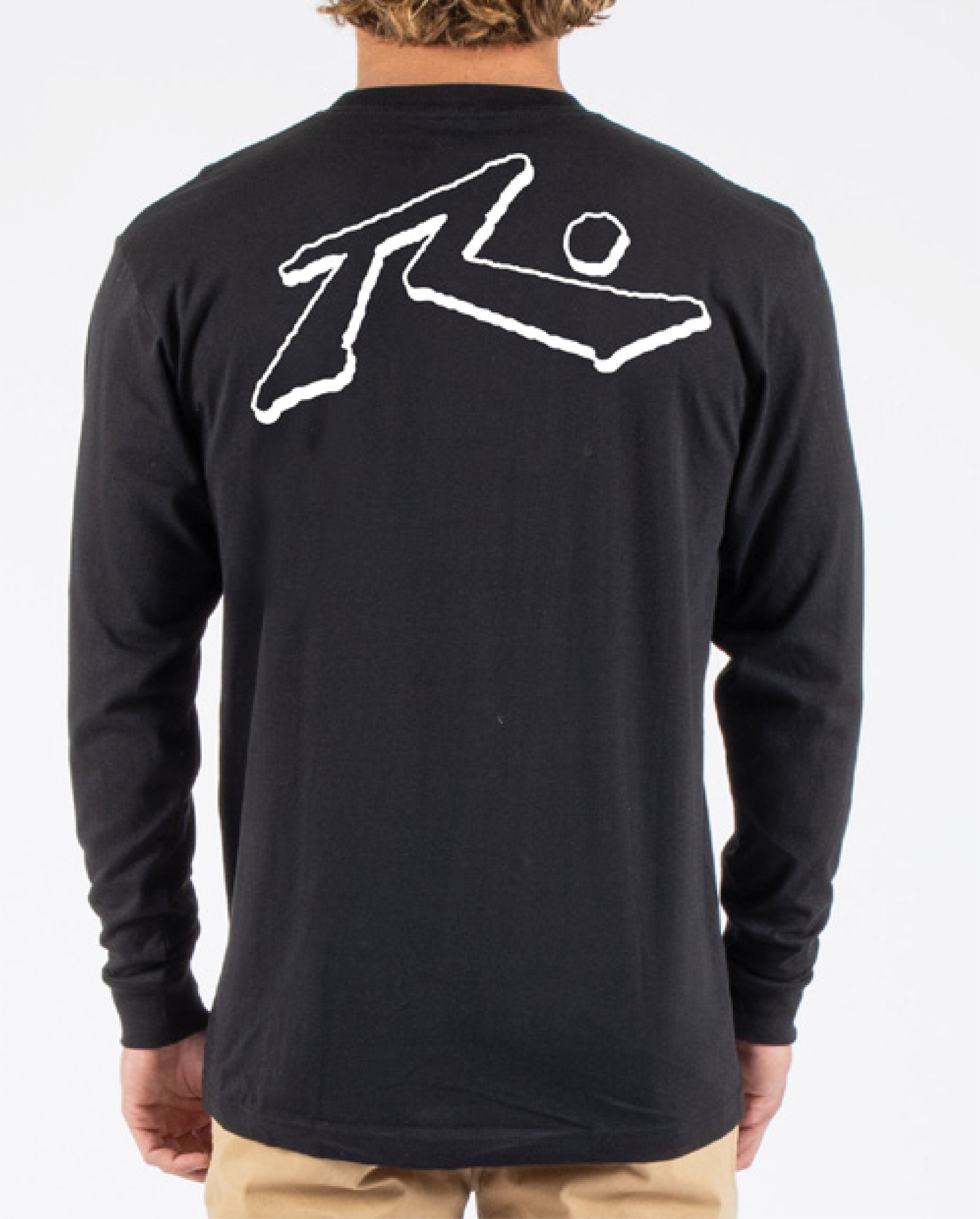 USA Base Long Sleeve Tee - Rusty