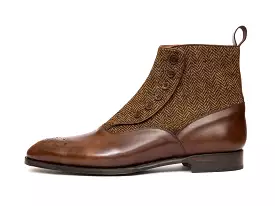 Westlake MTO Copper Museum Calf Gold Tweed NGT Last Single Leather Sole.