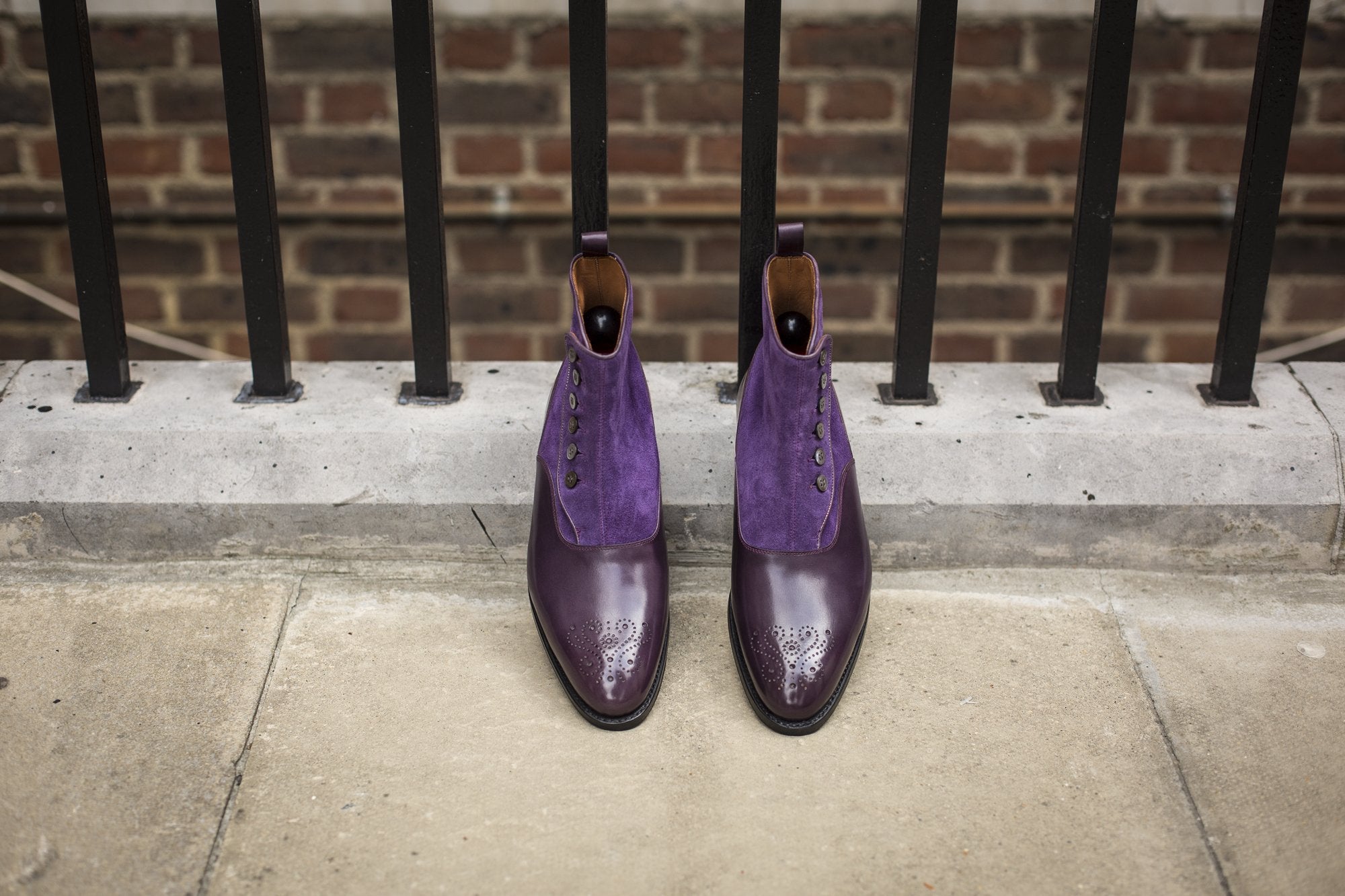 Westlake - MTO - Dark Purple Calf / Purple Suede - NGT Last - Single Leather Sole.