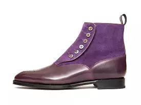 Westlake - MTO - Dark Purple Calf / Purple Suede - NGT Last - Single Leather Sole.