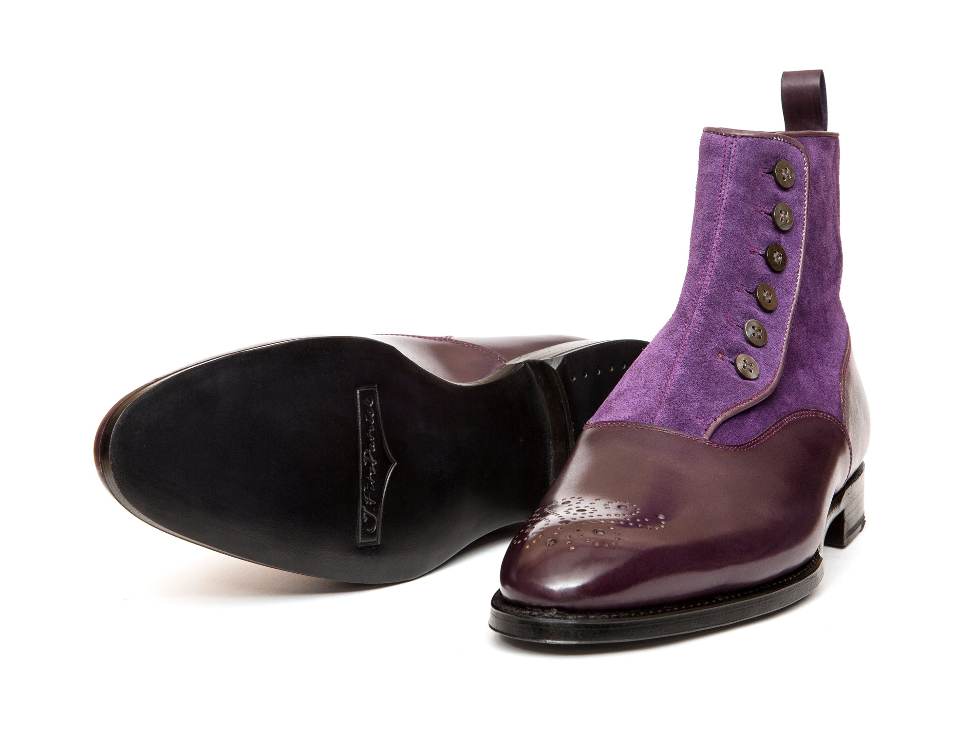 Westlake - MTO - Dark Purple Calf / Purple Suede - NGT Last - Single Leather Sole.