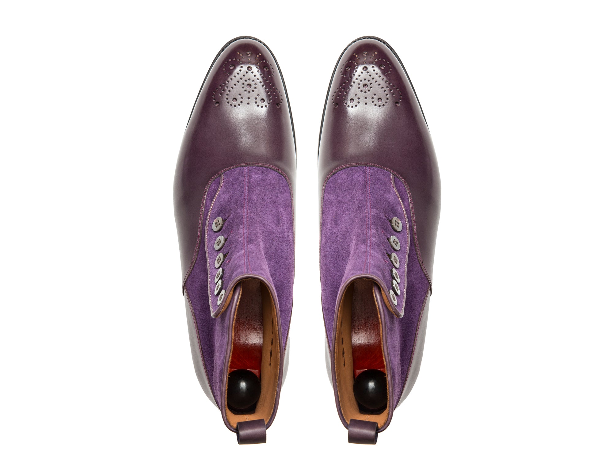 Westlake - MTO - Dark Purple Calf / Purple Suede - NGT Last - Single Leather Sole.