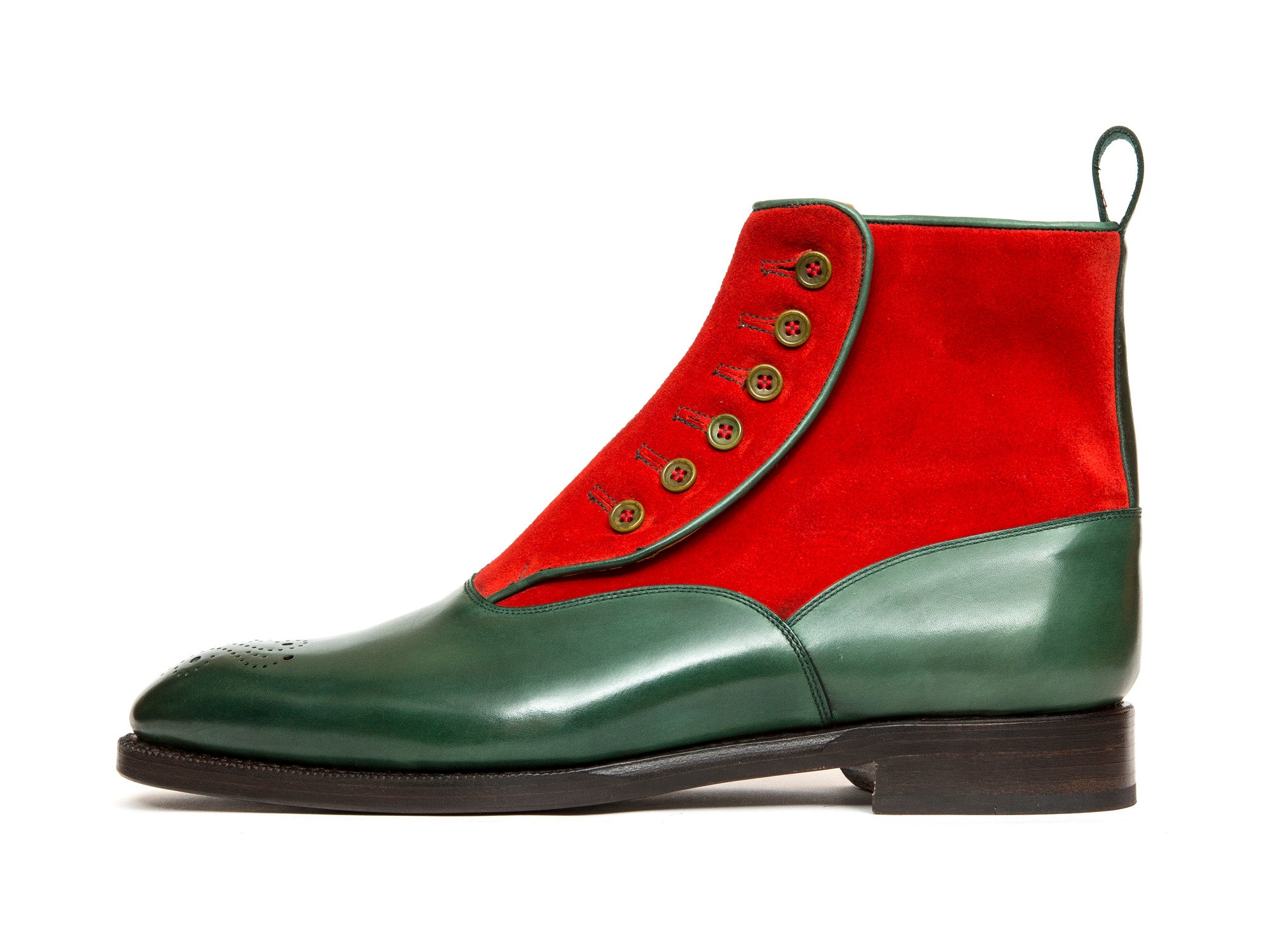 Westlake MTO Forest Calf Red Suede NGT Last Single Leather Sole - Buy Online