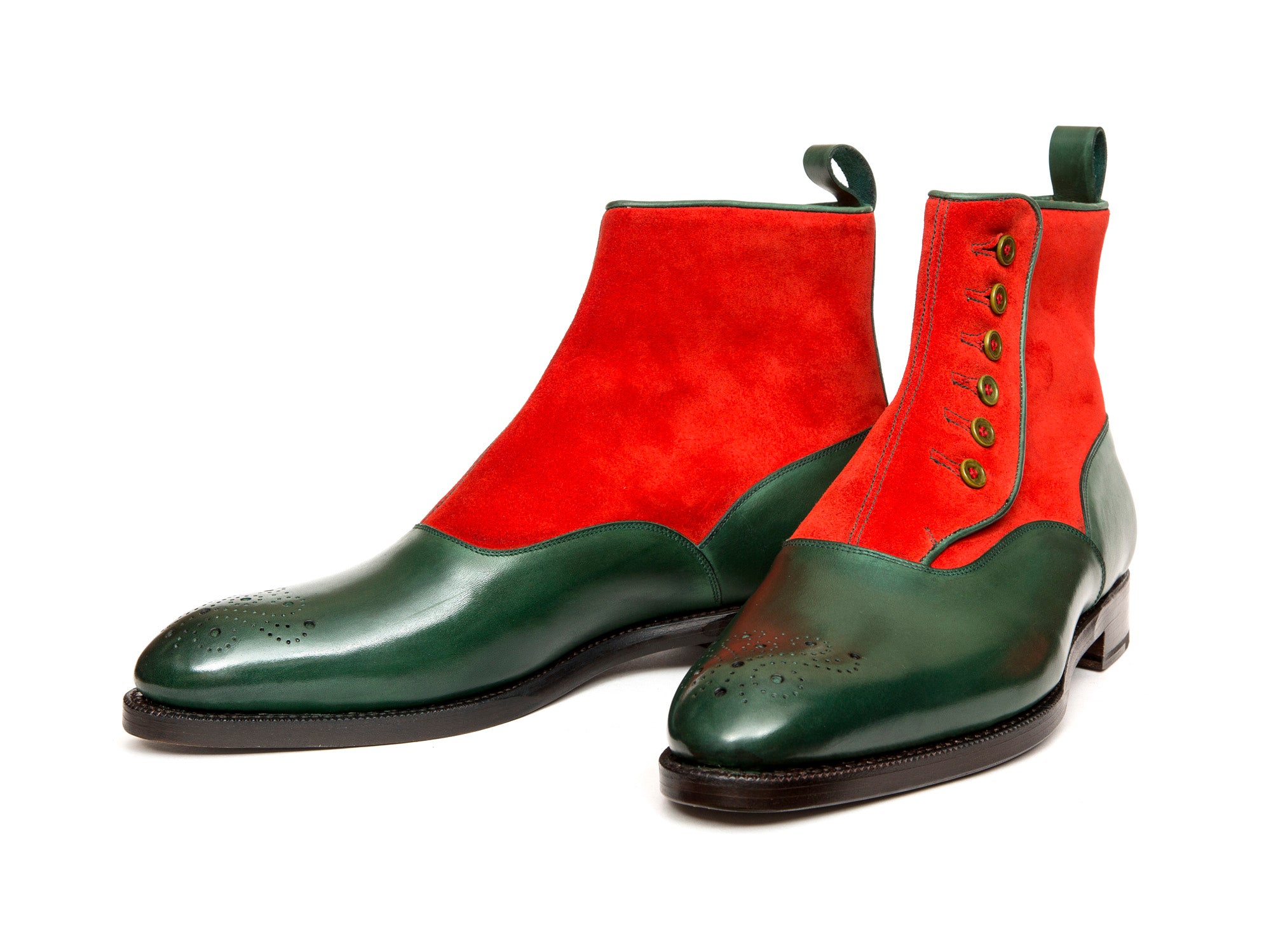 Westlake MTO Forest Calf Red Suede NGT Last Single Leather Sole - Buy Online