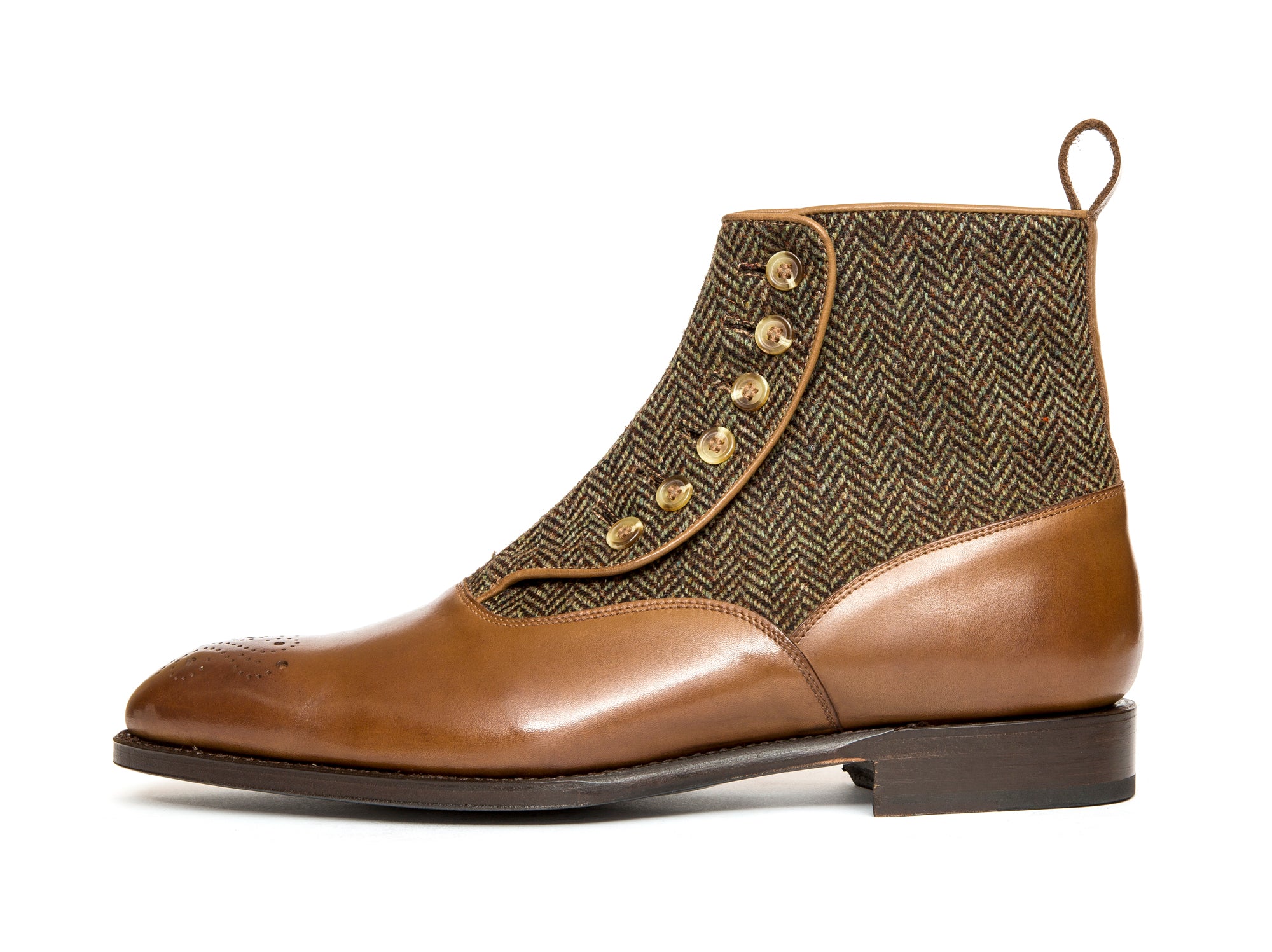 Westlake - MTO - Hazel Calf / Forest Tweed - NGT Last - Single Leather Sole - Buy Online