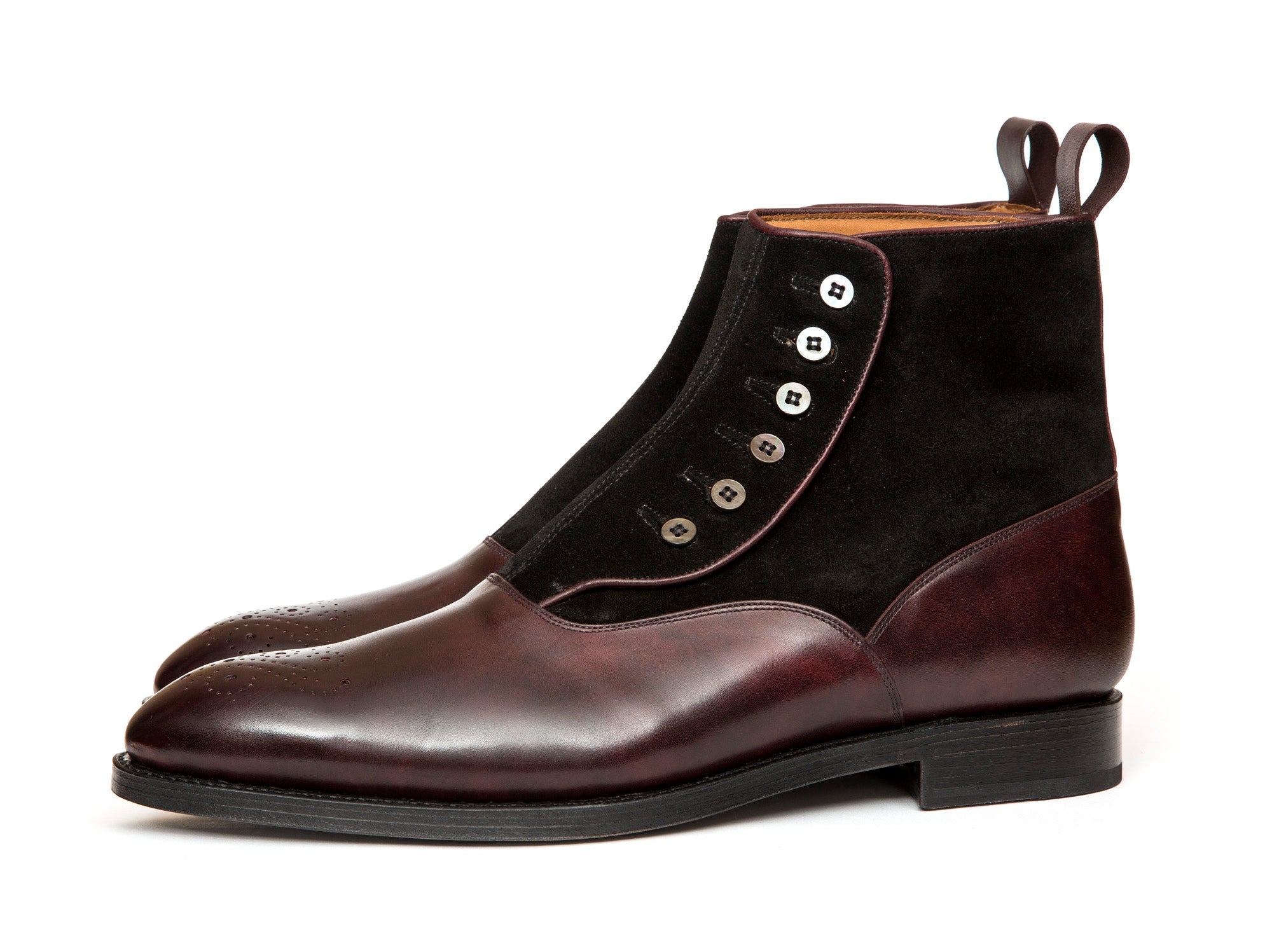 Westlake MTO Plum Museum Calf Black Suede NGT Last Double Leather Sole.