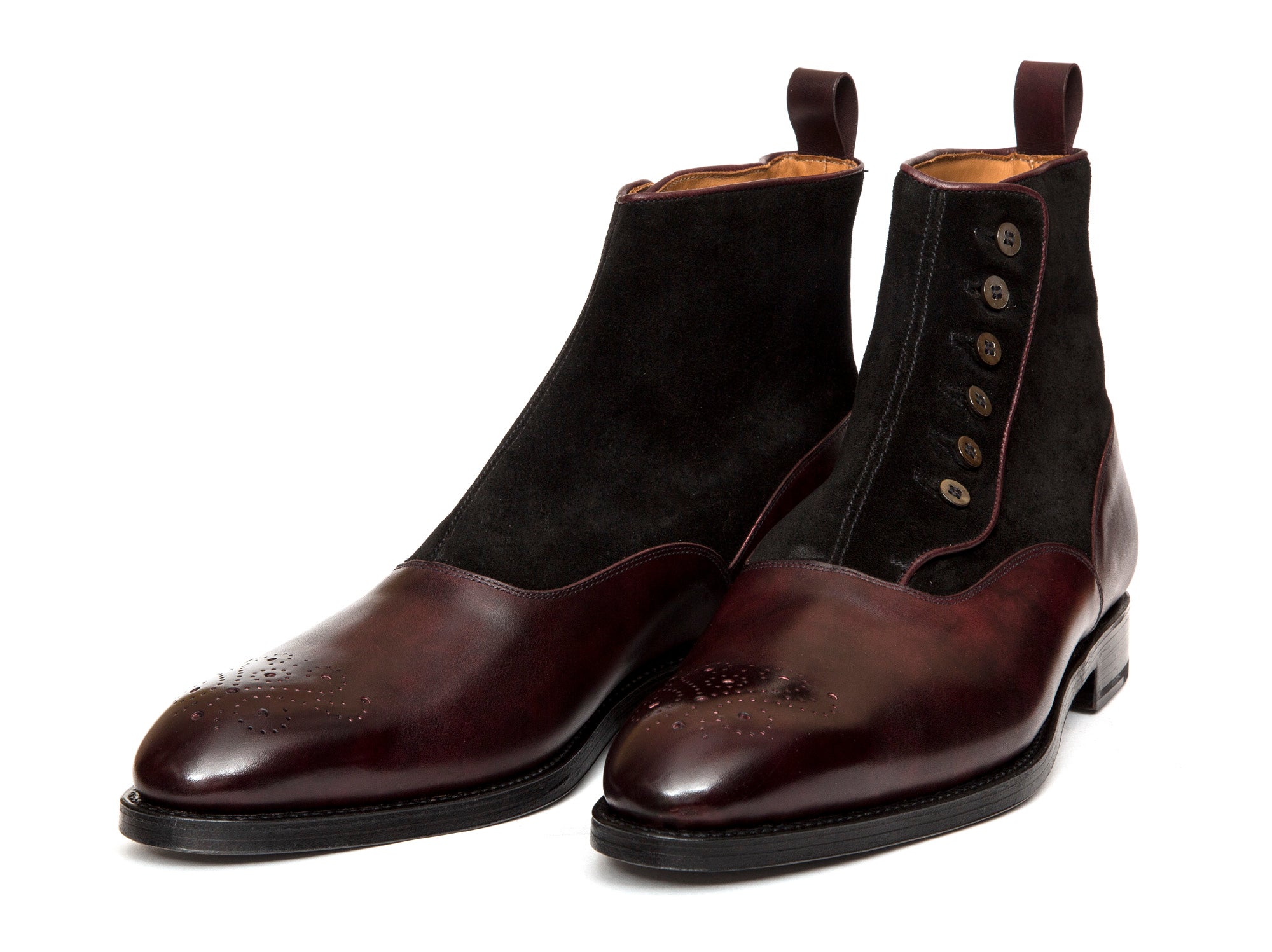 Westlake MTO Plum Museum Calf Black Suede NGT Last Double Leather Sole.