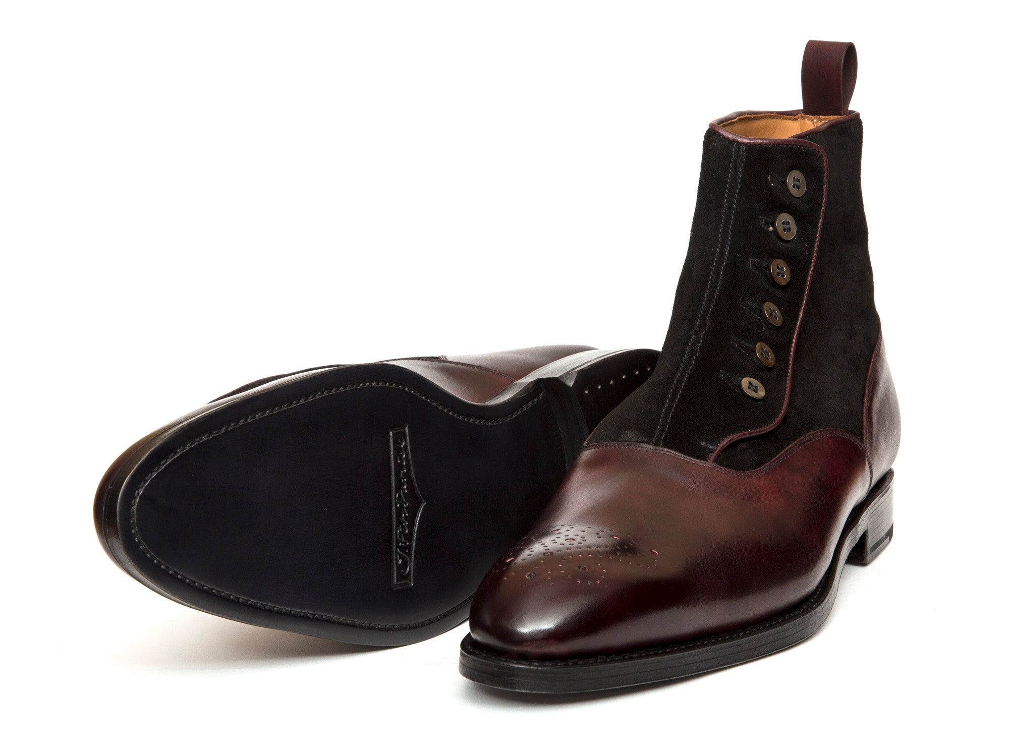 Westlake MTO Plum Museum Calf Black Suede NGT Last Double Leather Sole.