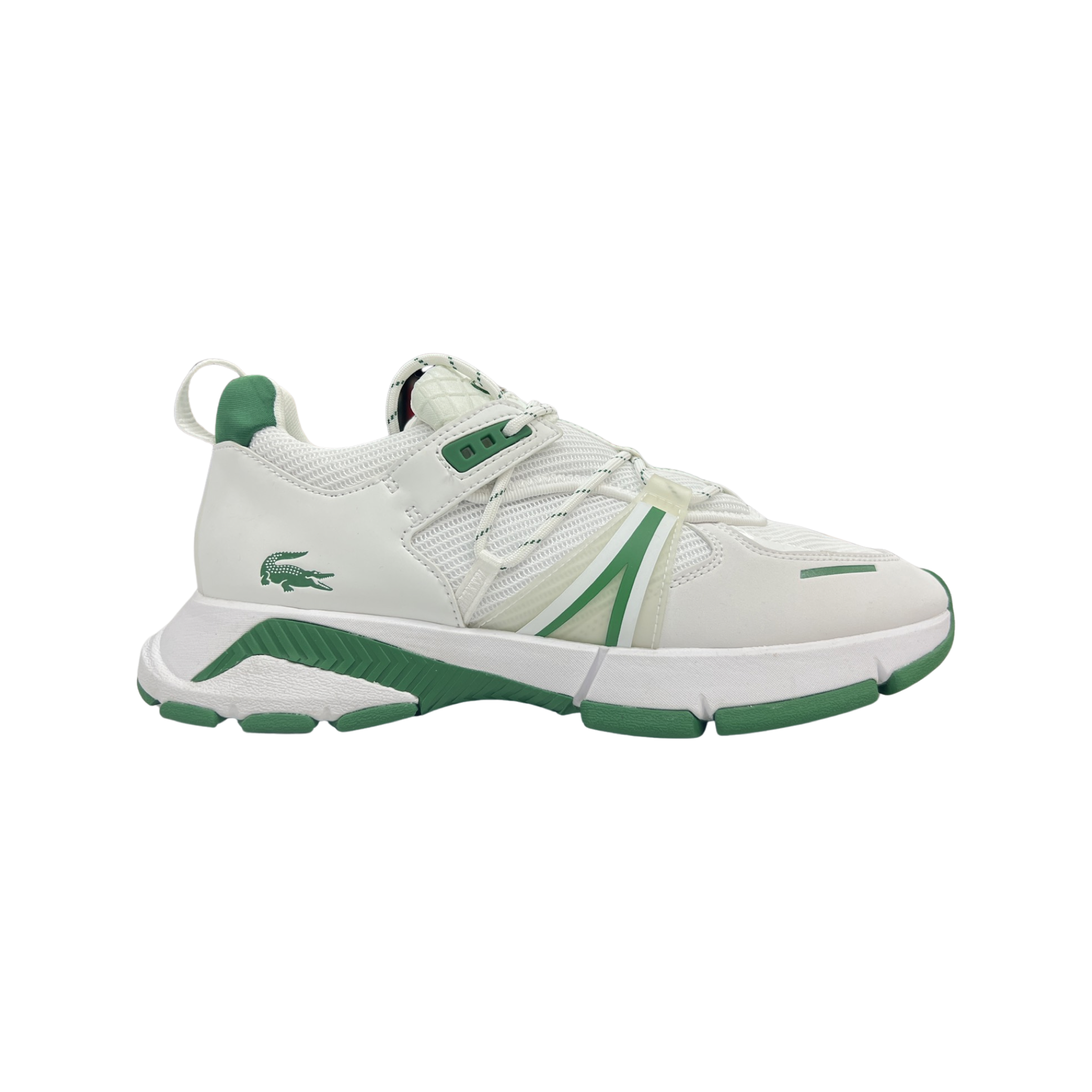 White Green Textile Sneaker