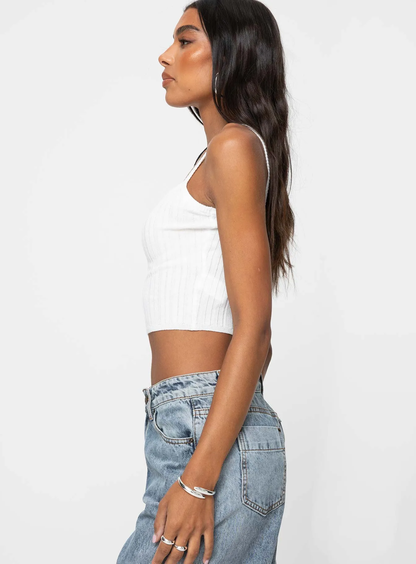 White Knit Top - Kyria: Trendy, Stylish and Versatile