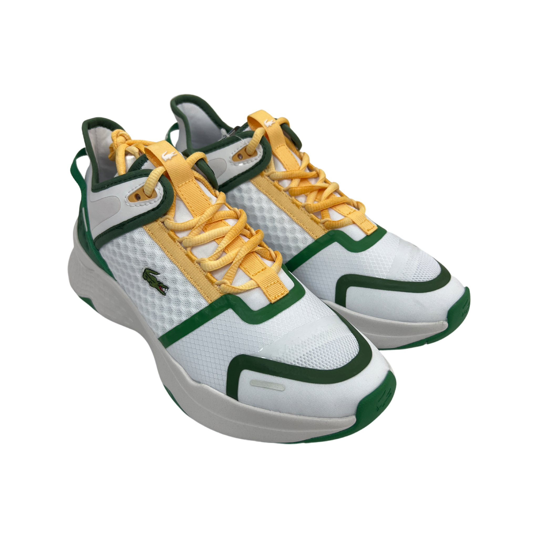 White Yellow Green Court Drive Shoe