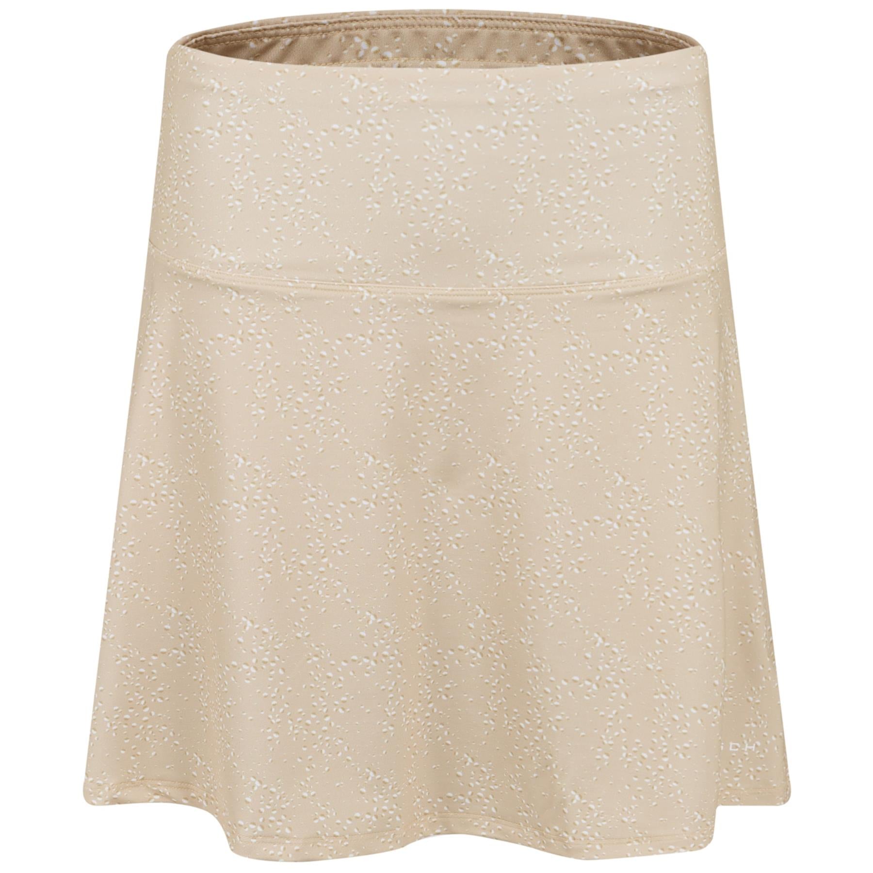 Womens Amy Regular Skort Beige with Space Dot Pattern - SS23