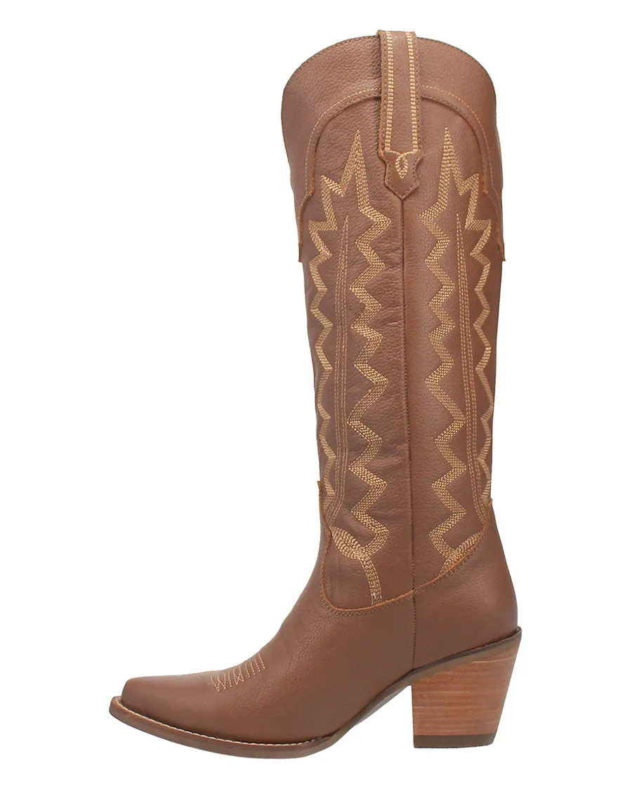 High-Quality Women's Western Cowgirl Boots made of Cotton.