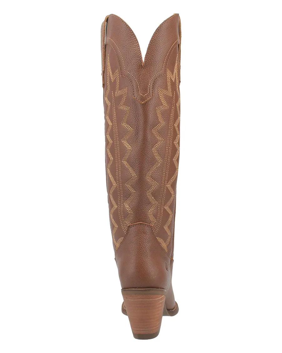 High-Quality Women's Western Cowgirl Boots made of Cotton.