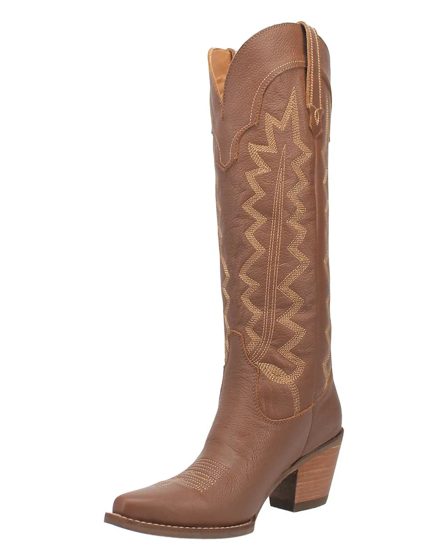 High-Quality Women's Western Cowgirl Boots made of Cotton.