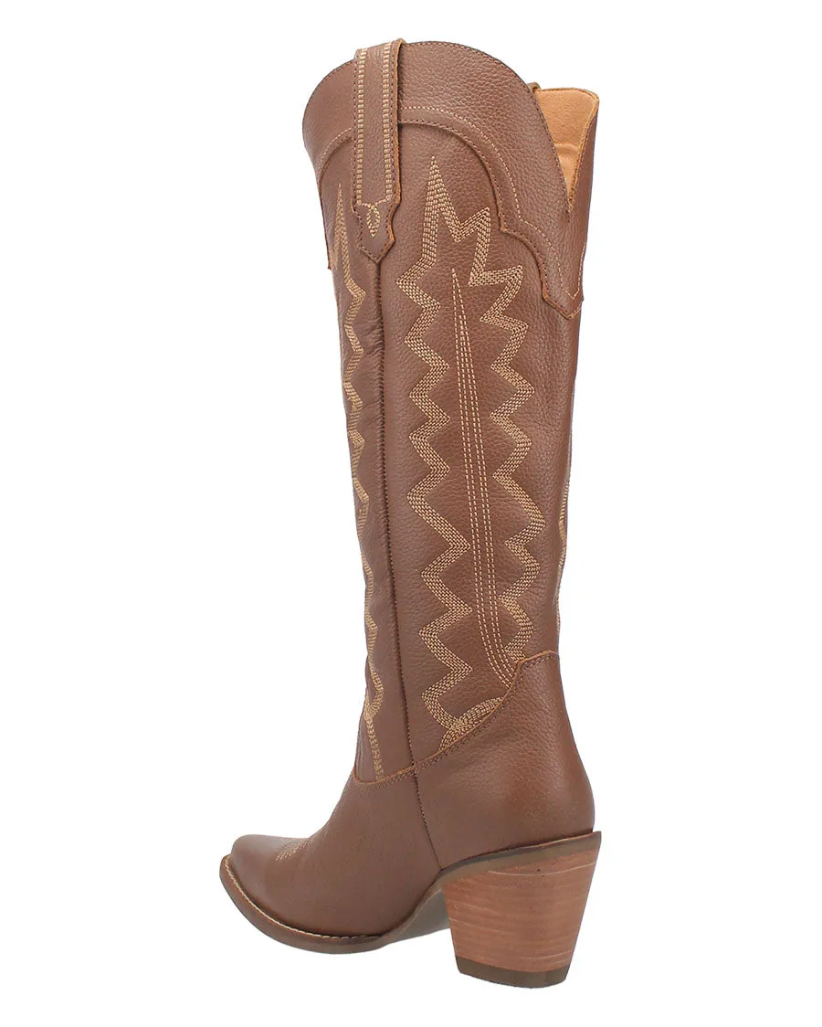 High-Quality Women's Western Cowgirl Boots made of Cotton.