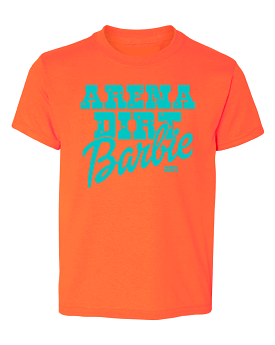 Youth Arena Dirt Barbie - Neon Candy Orange T-Shirt.