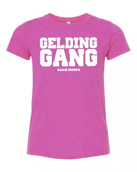 Youth Gel ding Gang - Heather Magenta Tee