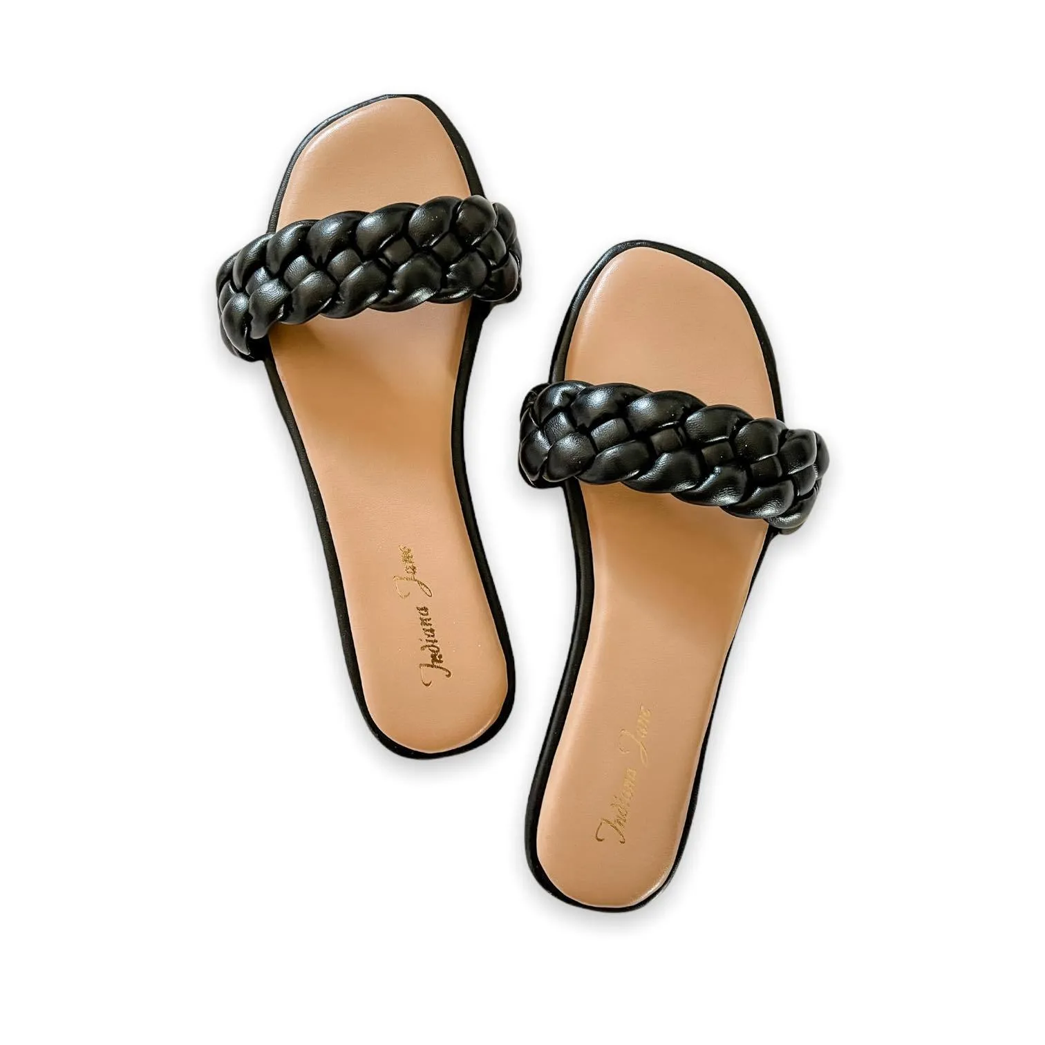 ZEPHYR Braided Slide Flats