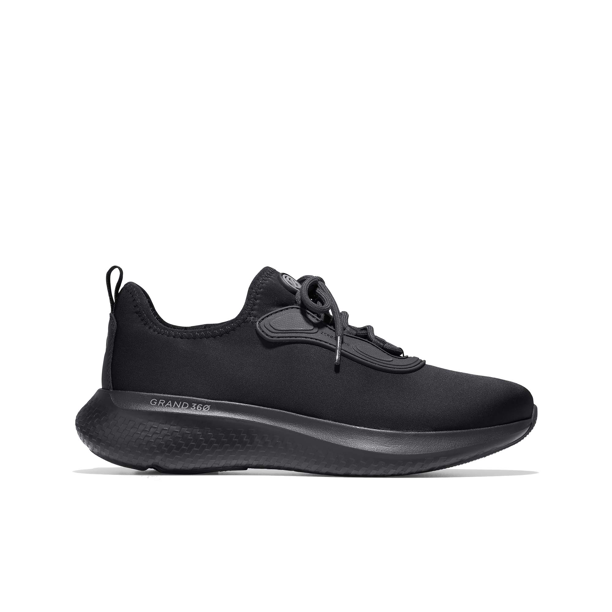 Zerogrand Black Charcoal Gray Yellow Sneaker