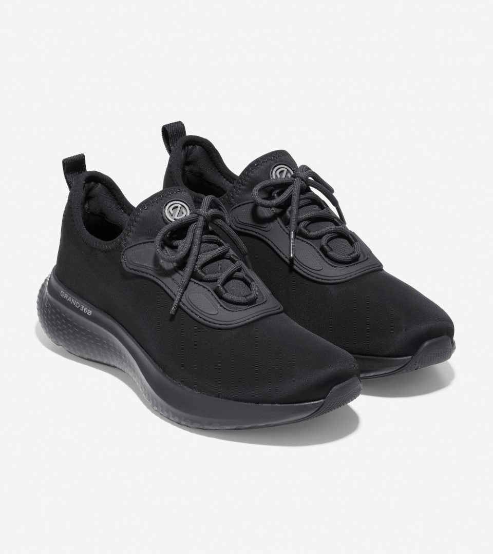 Zerogrand Black Charcoal Gray Yellow Sneaker